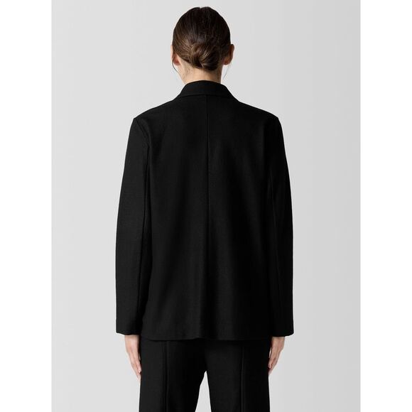 Eileen Fisher $398 felted Wool Jersey Blazer black 3X NEW - Picture 4 of 12